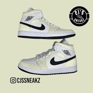 Women’s Air Jordan Retro 1 Mid ‘Coconut Milk’ Size 11W/9.5M DS!